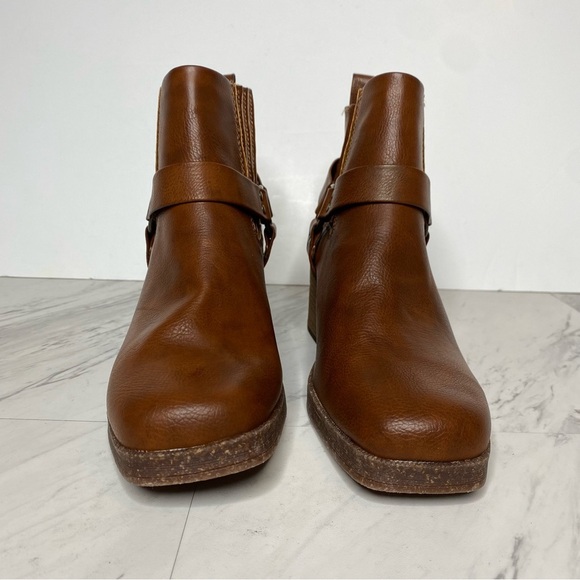 New! BOC Lowri Brown Faux Leather Stirrup Bootie 10M - Picture 2 of 14